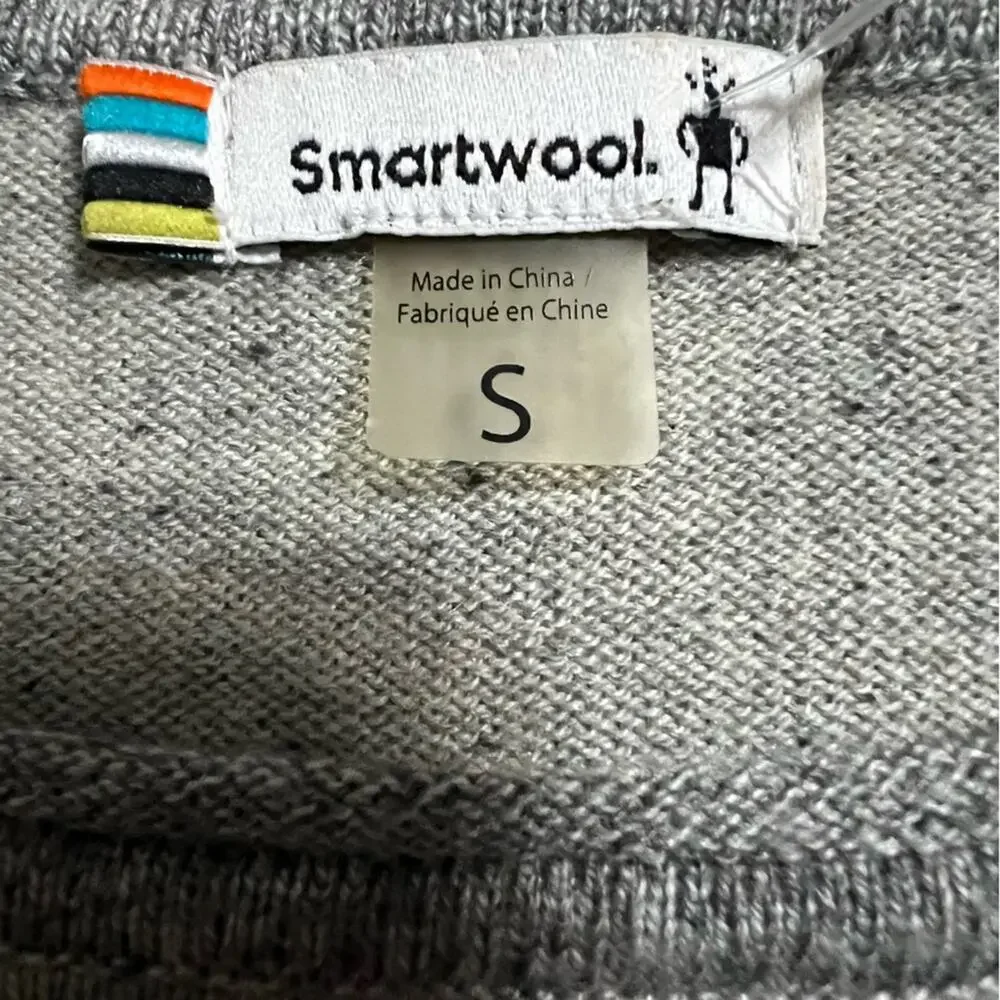 Smartwool Grey Akamina Crew Neck Sweater Size Small - Picture 4 of 8
